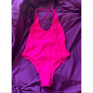 Neon Pink Swimsuit